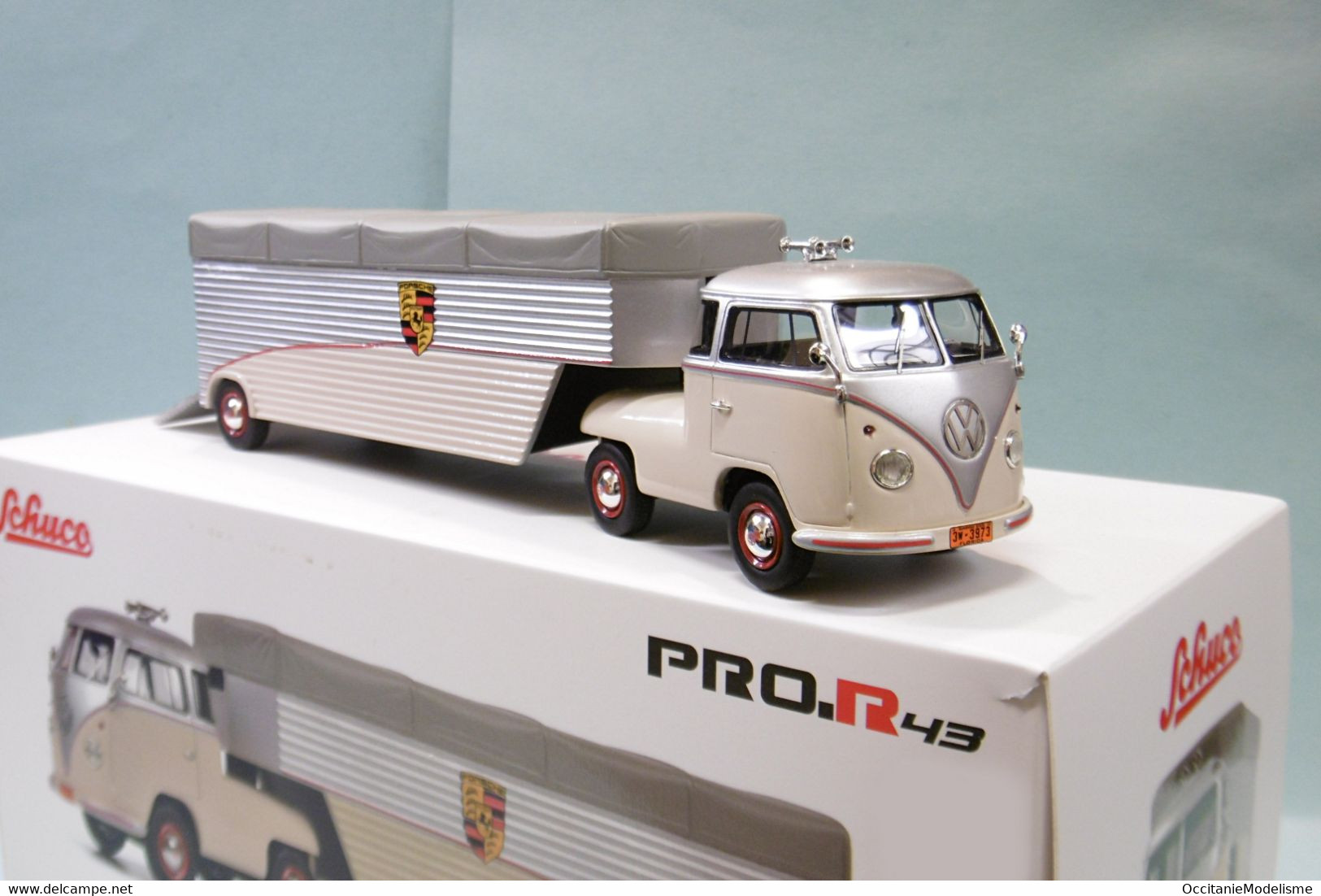 Schuco - VOLKSWAGEN VW T1 Renntransporter PORSCHE Réf. 450909300 Neuf NBO 1/43 - Schuco