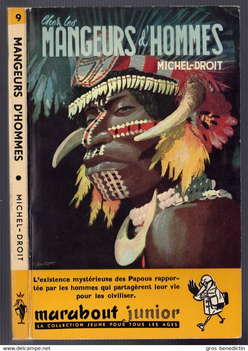Marabout Junior N°9 - Michel-Droit - "Chez Les Mangeurs D'hommes" - Non Daté - #Ben&Mar&JuPock&Div - Marabout Junior