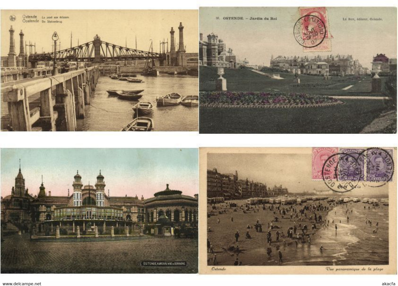 OOSTENDE OSTENDE BELGIUM 150 Vintage Postcards Mostly pre-1940 (L3538)