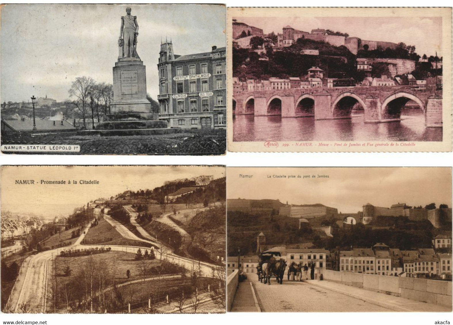 BELGIUM NAMUR 160 Vintage Postcards Pre-1940 (L5132) - Collections & Lots