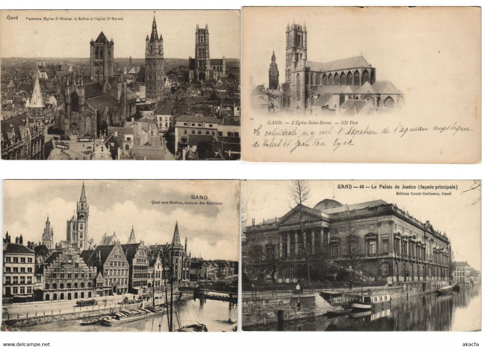 GAND GENT BELGIUM 400 Vintage Postcards Pre-1940 (L5240) - Collections & Lots