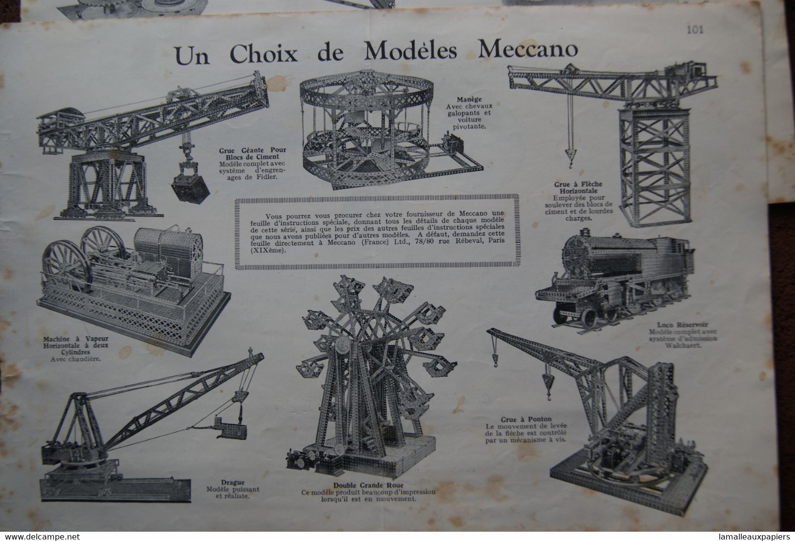 Pages De Catalogue MECCANO - Meccano