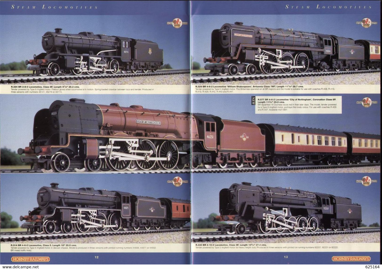 Catalogue HORNBY RAILWAYS 1991 37th Edition OO Gauge - Inglés