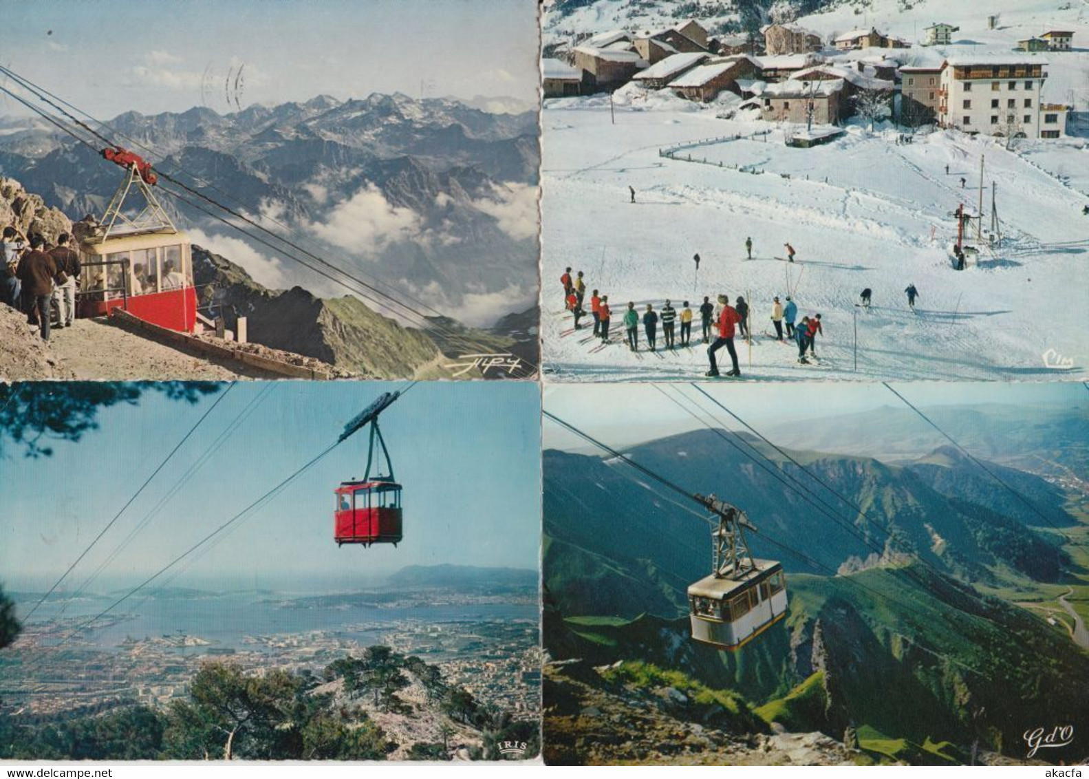 WINTERSPORT SKILIFTS CABLE LIFTS SKIING 700 Vintage Postcards Pre-1970 (L5734) - Sports D'hiver