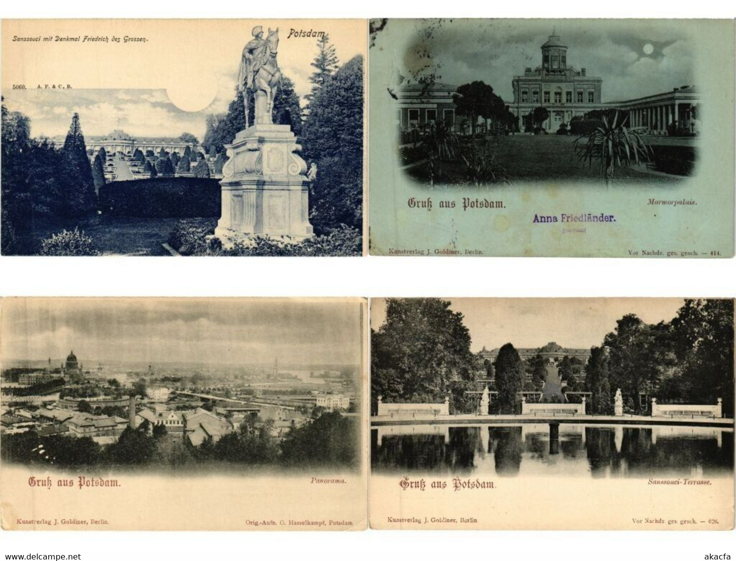 POTSDAM Germany 21 Vintage Postcards Mostly Pre-1920 (L5348) - Sammlungen & Sammellose