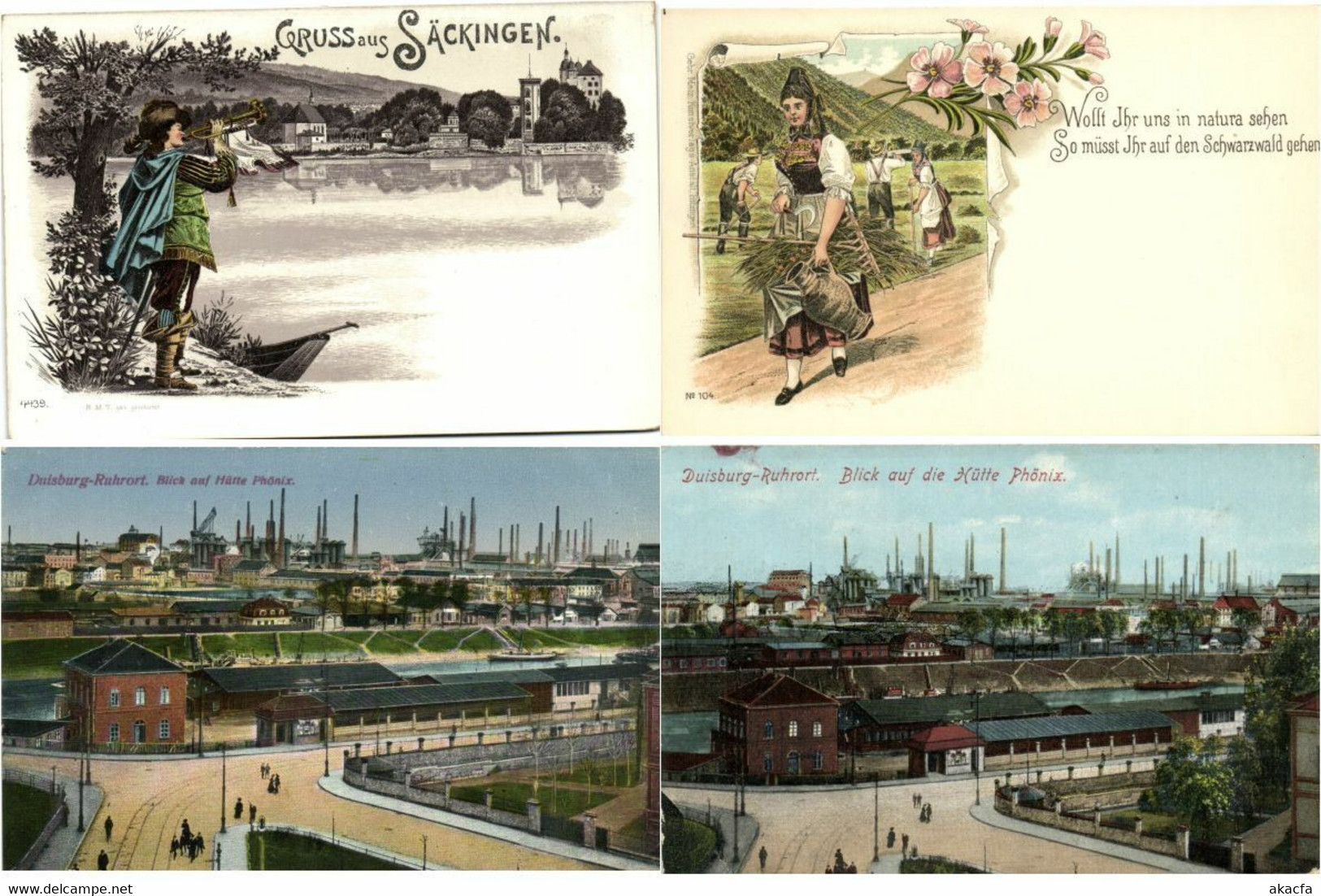 GERMANY 32 Vintage Postcards With BETTER Incl. Pre-1930 (L3385) - Collections & Lots