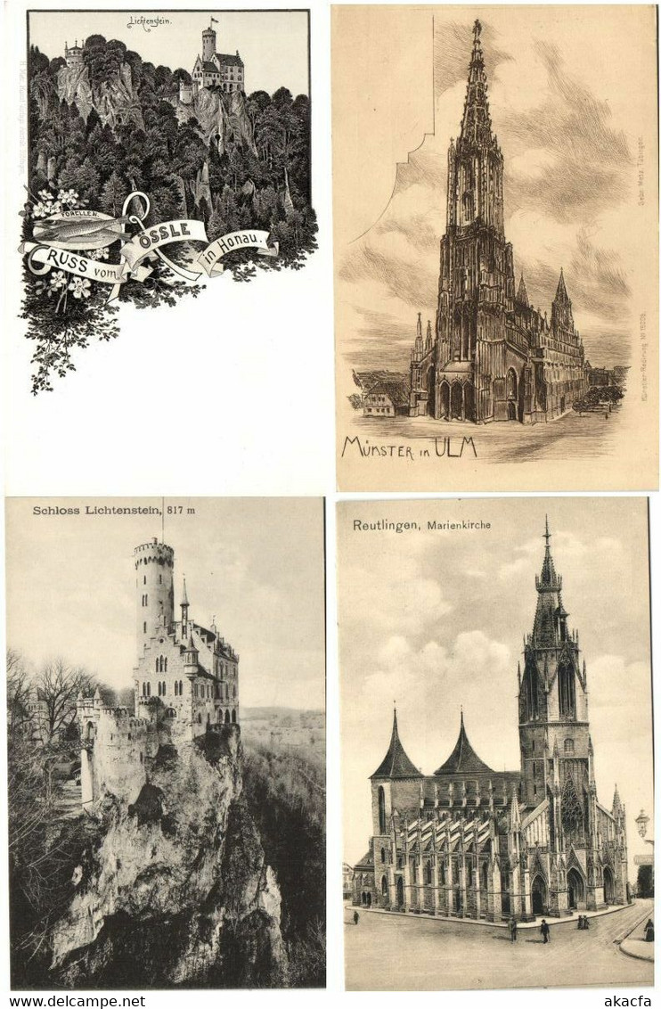 GERMANY 32 Vintage Postcards with BETTER Incl. Pre-1930 (L3385)