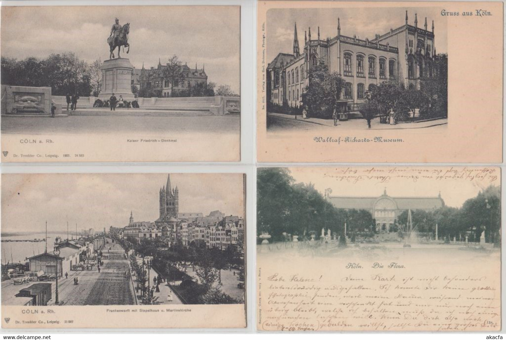 KÖLN KOELN Germany 83 Vintage Postcards Mostly pre-1920 (L5343)