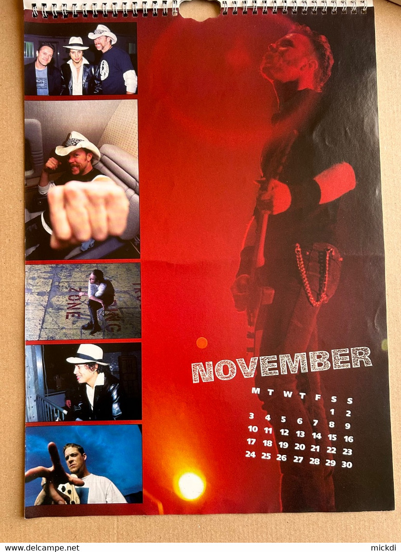 CALENDRIER 1997 METALLICA CALENDAR OFFICIAL 12 POSTERS