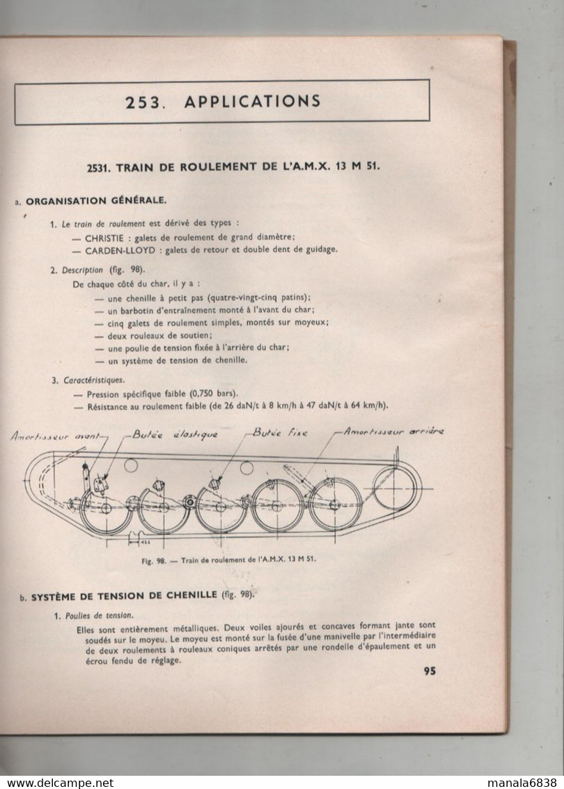 ESAM Cours Automobiles Et Engins Blindés Etude Générale  1968 - Autres & Non Classés