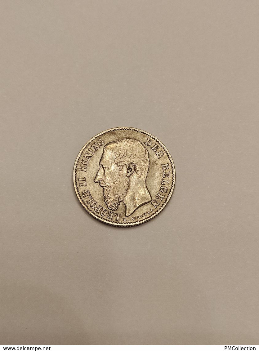 50 CENTIMES LEOPOLD II 1886 EN NEERLANDAIS BELGIQUE - 50 Cents