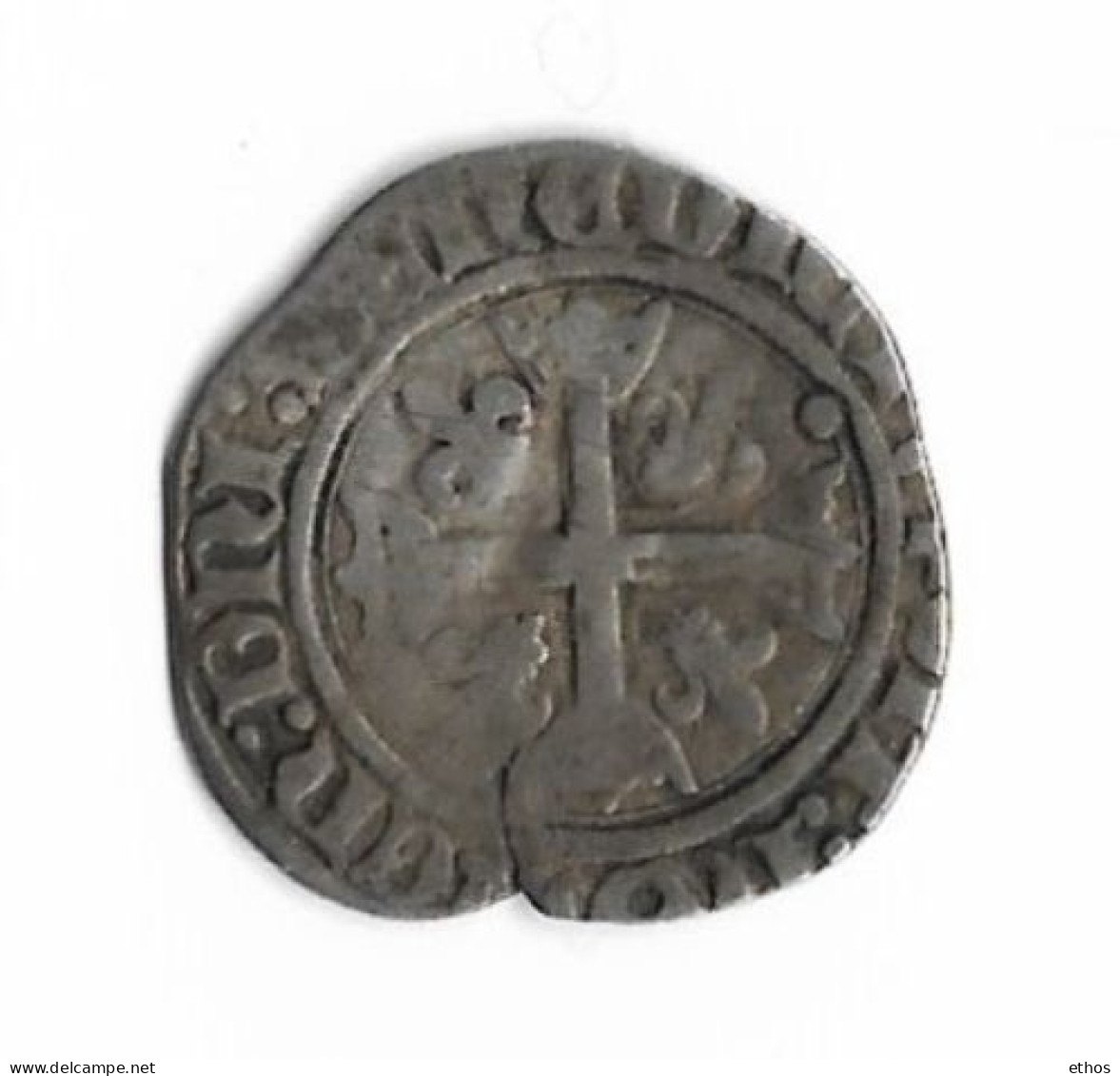 Karolus Ou Dizain - Charles VIII. Point 19° Avers Et Revers Saint Lo - 1483-1498 Karel VIII