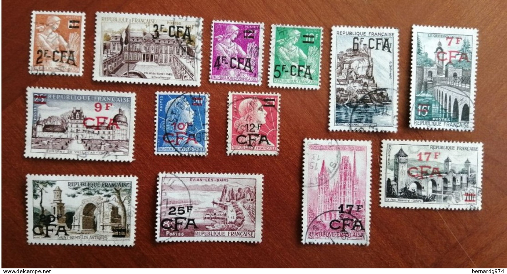 Réunion CFA : Collection Oblitérée Quasi Complète : 198 Timbres Sur 200 - Used Stamps