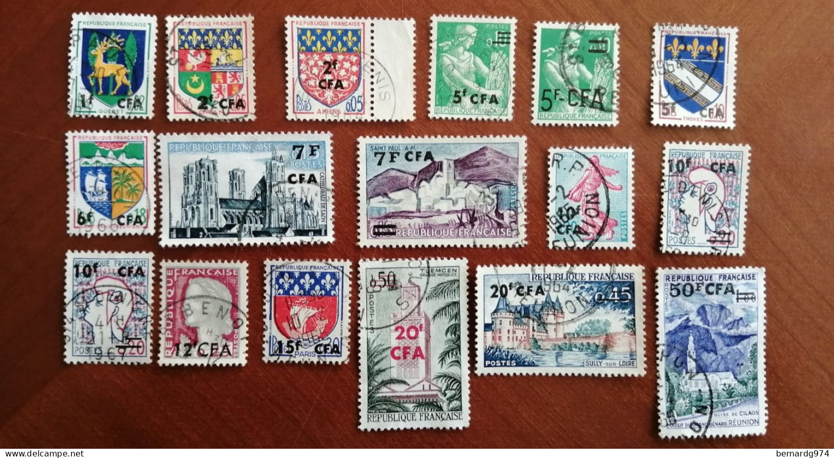 Réunion CFA : Collection Oblitérée Quasi Complète : 198 Timbres Sur 200 - Oblitérés