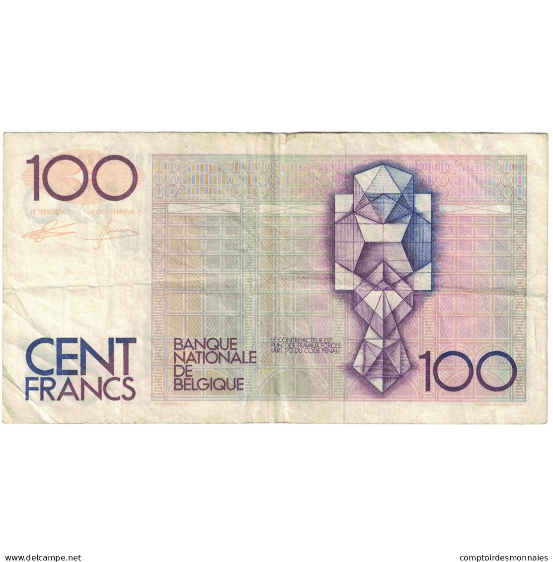 Billet, Belgique, 100 Francs, KM:142a, TB - 100 Francs