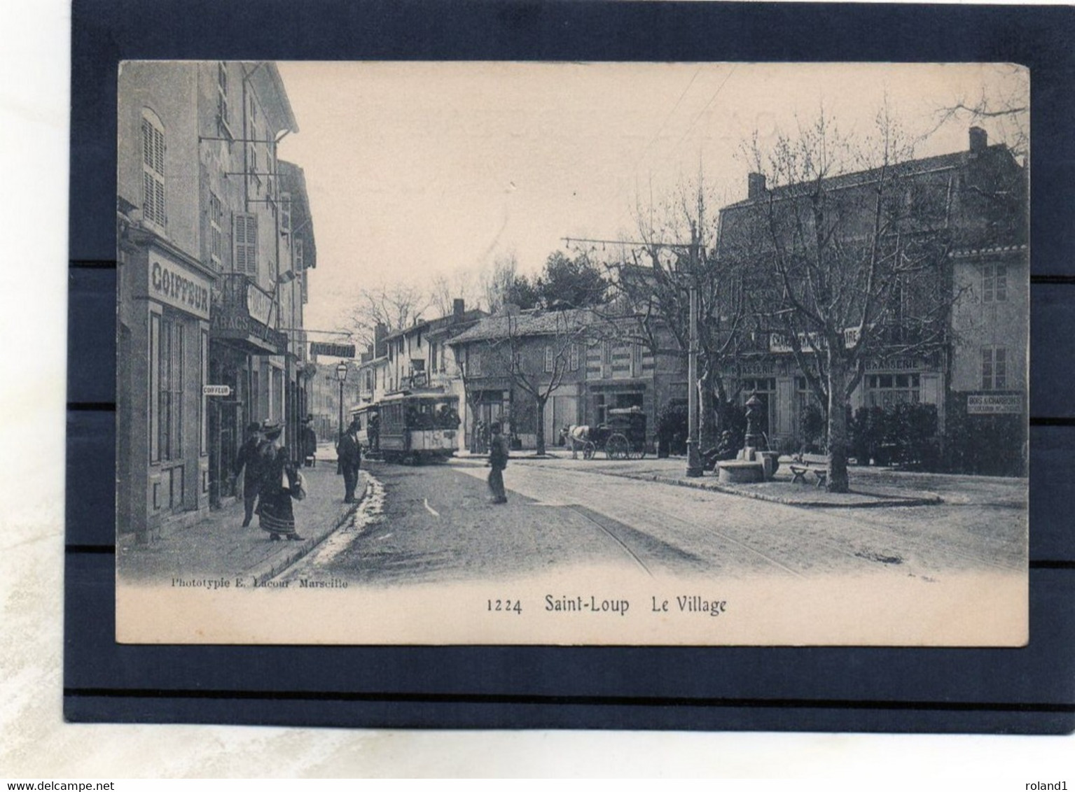 Marseille - Saint-loup - Le Village.(tramway).(édit. E.Lacour ). - Saint Marcel, La Barasse, St Menet