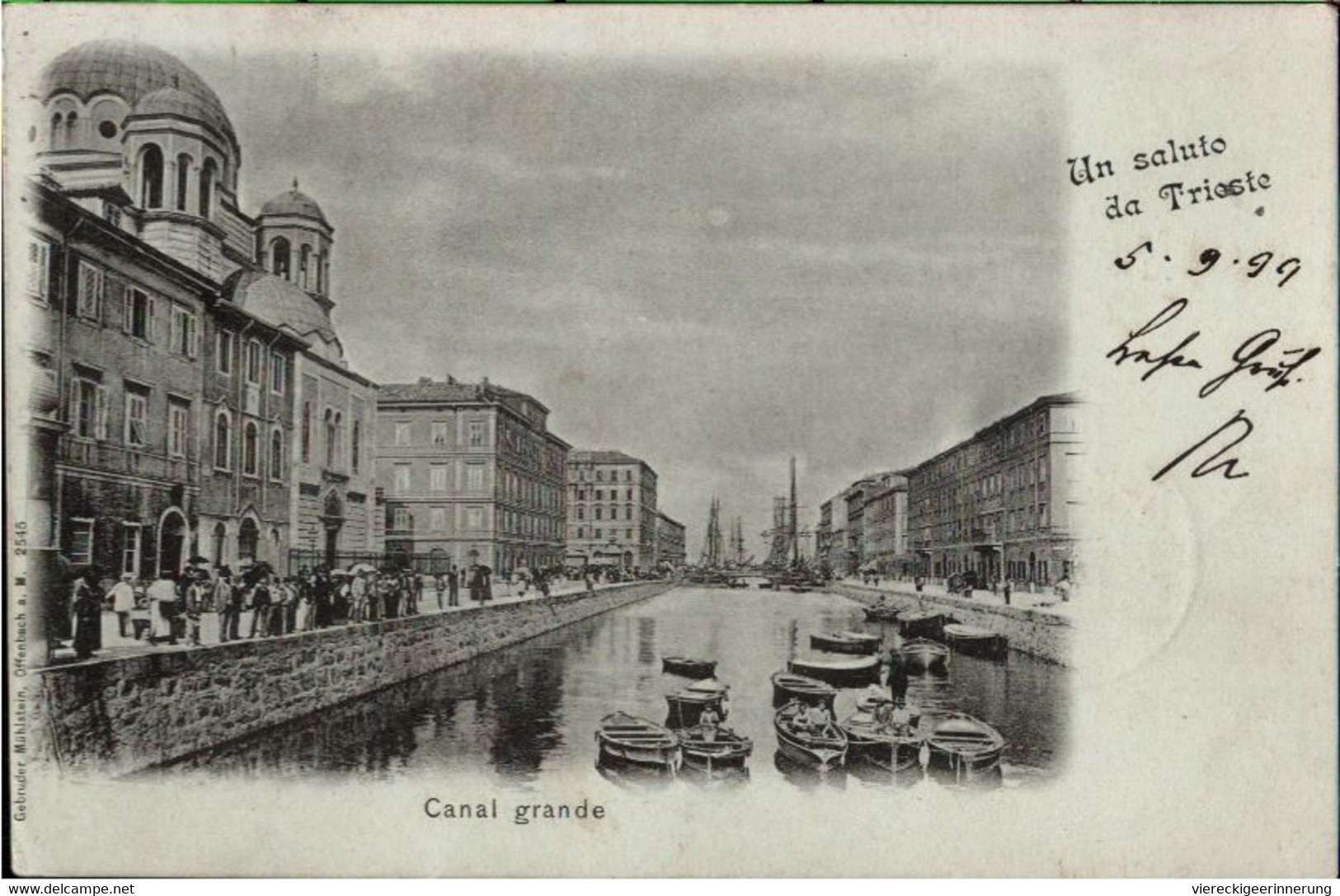 ! 1899 Alte Ansichtskarte Triest, Un Saluto Da Trieste - Trieste