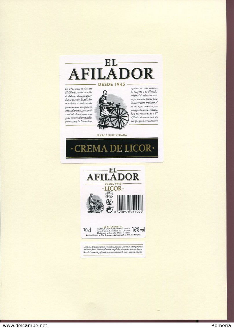 Espagne - Superbe collection de 114 étiquettes récentes de boissons espagnoles : vins, cavas, rhums, cidres, digestifs