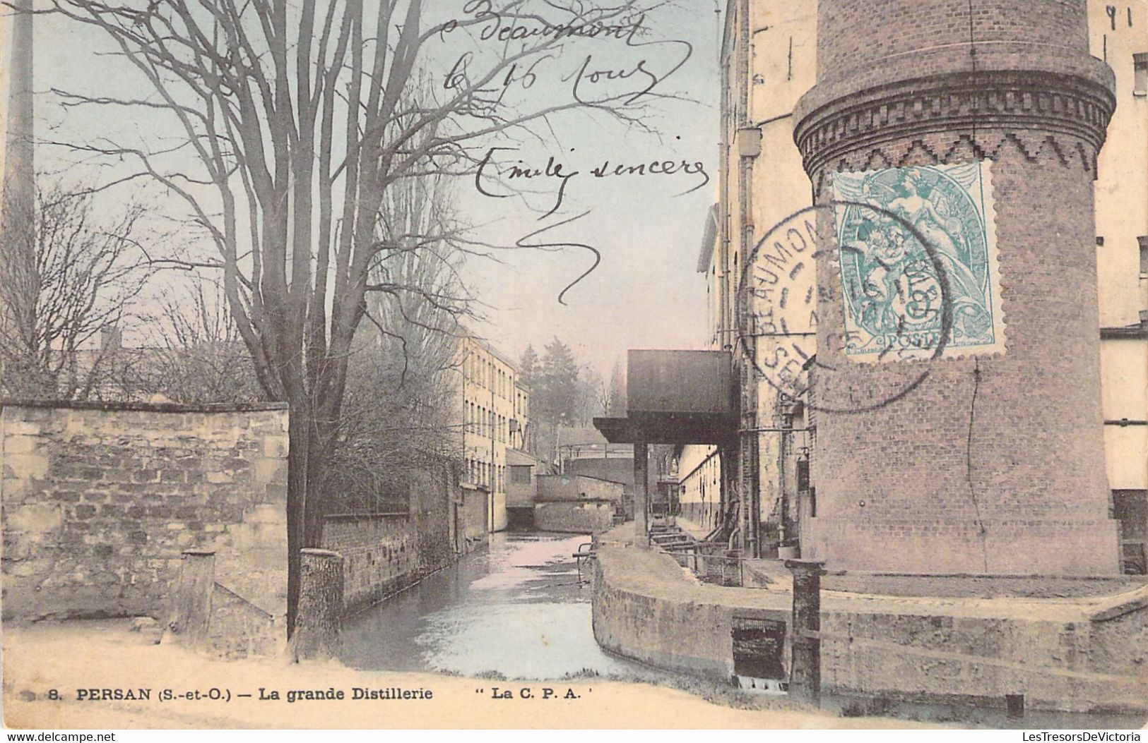 FRANCE - 95 - PERSAN - La Grande Distillerie - LA CPA - Carte Postale Ancienne - Persan