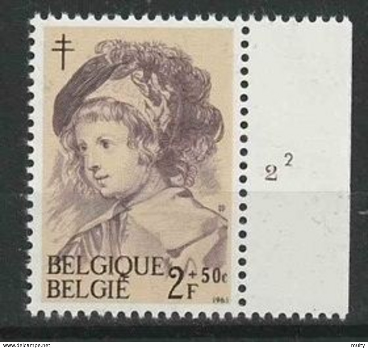 Belgie OCB 1274 ** MNH Met Plaatnummer 2. - 1961-1970