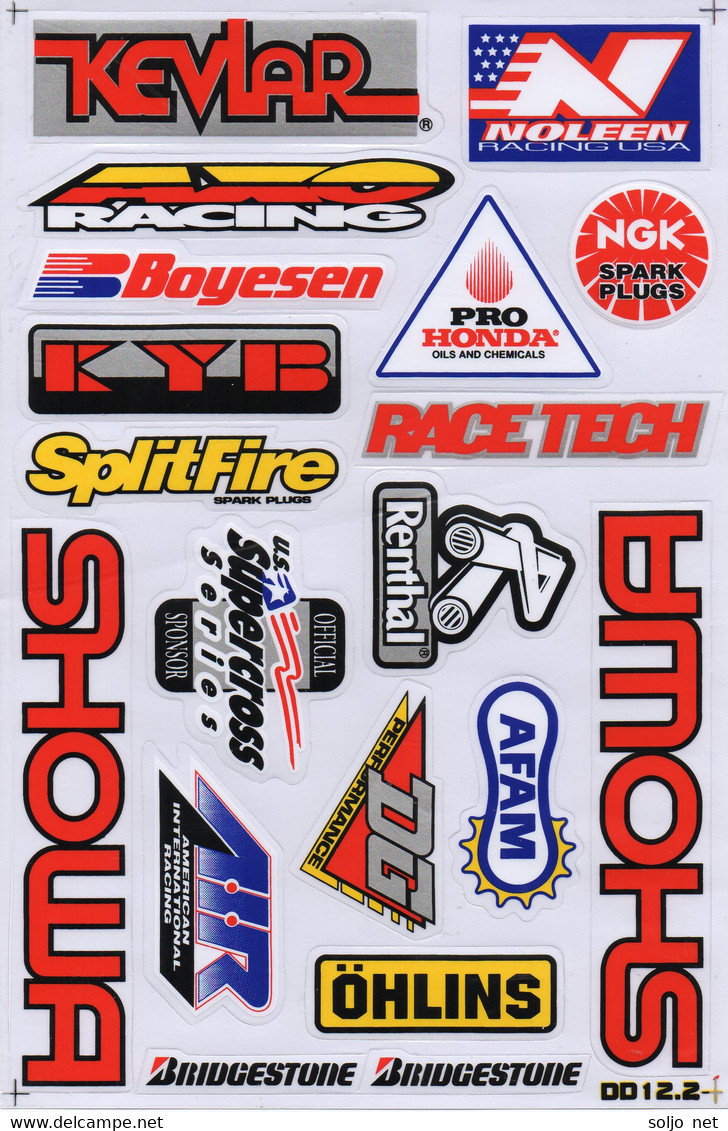 Motorrad Aufkleber / Sticker / Sponsoren Aufkleber