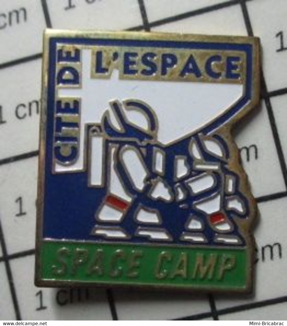 812d Pin's Pins / Beau Et Rare /  ESPACE / CITE DE L'ESPACE SPACE CAMP BANDEAU VERT CANARI - Space