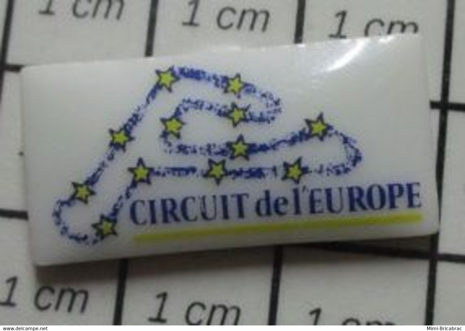 812F Pin's Pins / Beau Et Rare / SPORTS / Pin's En Porcelaine KARTING Circuit De L'Europe. Rue Du Village 76410 Sottevil - Autorennen - F1