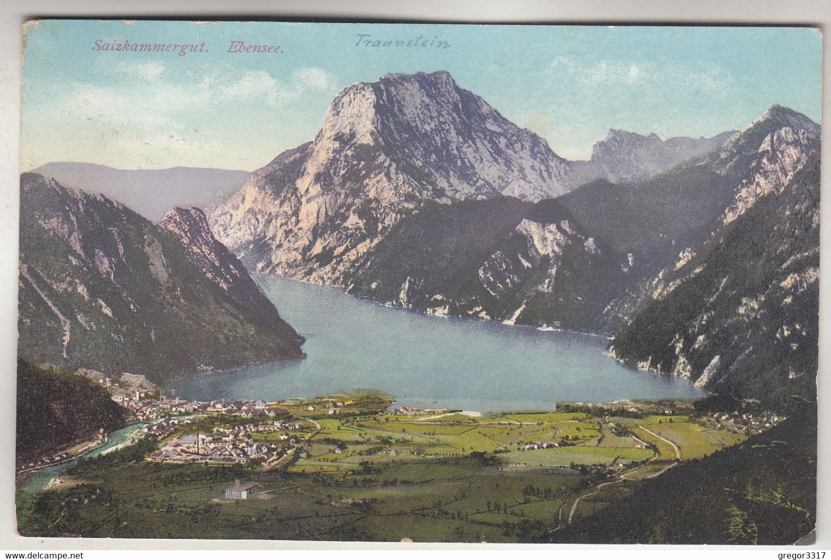 C5008) Salzkammergut - EBENSEE - Blick über Dünn Besiedelte Gegend Auf See 1916 - Ebensee