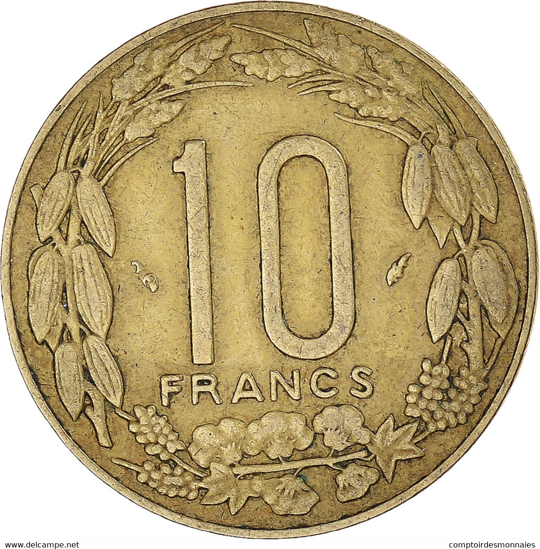 Monnaie, États De L'Afrique Centrale, 10 Francs, 1975, Paris, TTB - Centrafricaine (République)