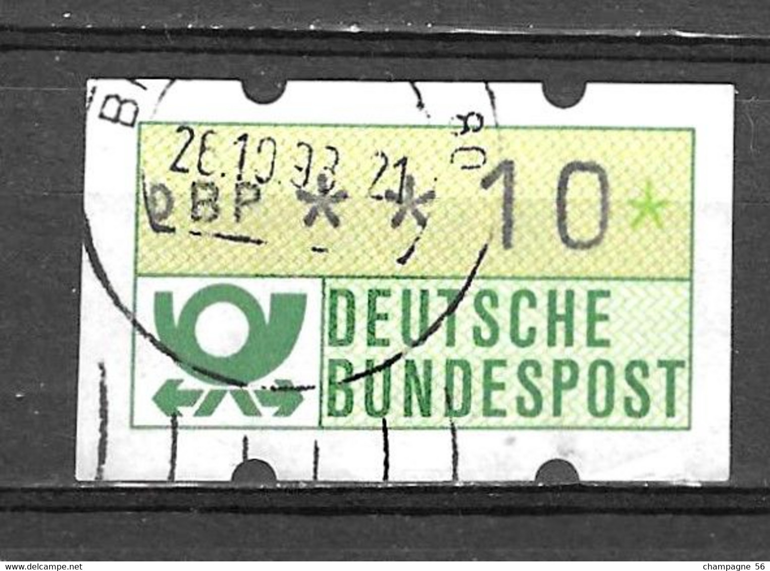 1981 N° 1 CORS POSTAL DBP X 1 8 0 X LAMPE U.V OBLITERE 2.5..2000 - Variétés Et Curiosités