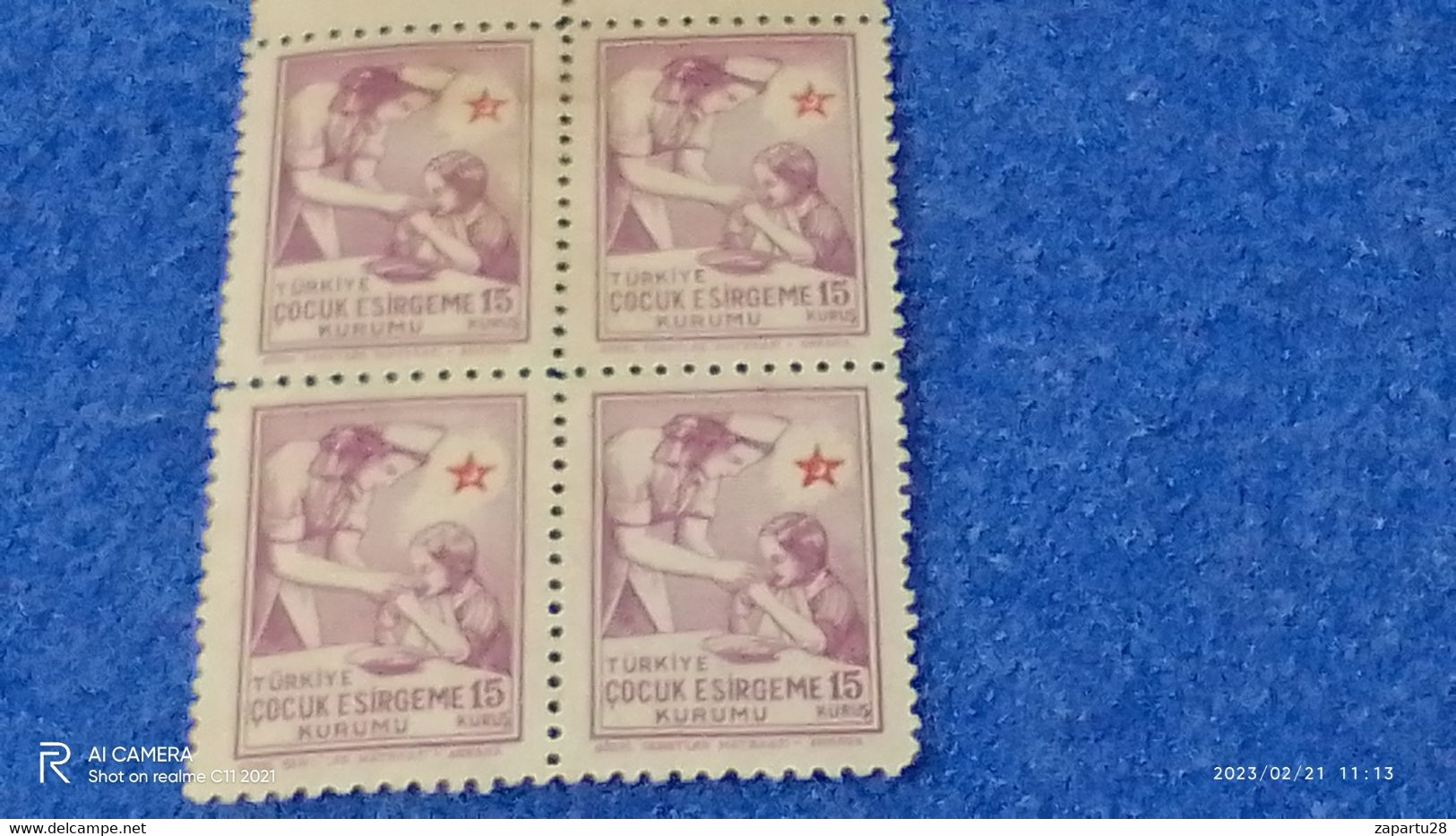 TÜRKEY--YARDIM PULLARI-1950-60-ÇOCUK ESİRGEME KURUMU  BLOCK   (*) - Timbres De Bienfaisance