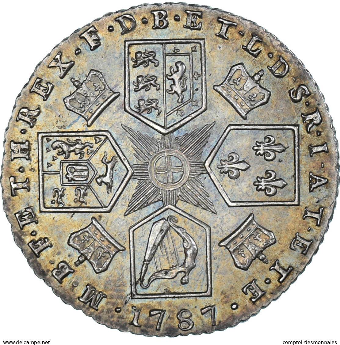 Monnaie, Grande-Bretagne, George III, 6 Pence, 1787, SUP, Argent, Spink:3749 - G. 6 Pence