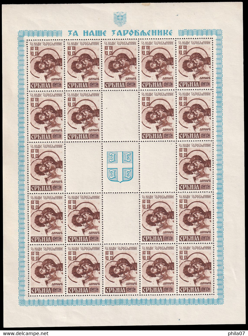 SERBIA - Mi.No. 62/65, Sheets In Good Quality / 9 Scan - Servië