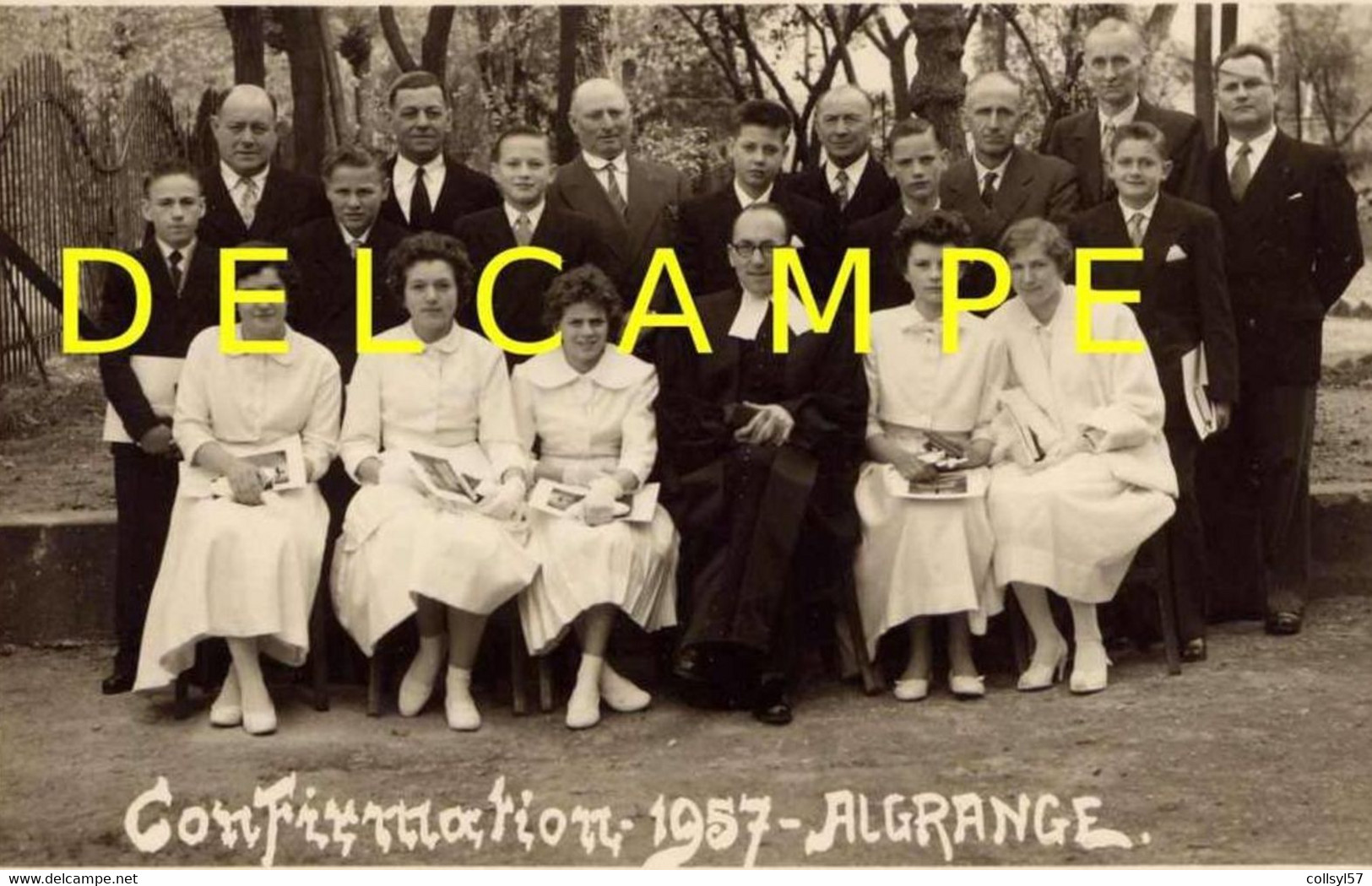 ALGRANGE - Confirmation Au Temple Protestant En 1957 (061) - Communion