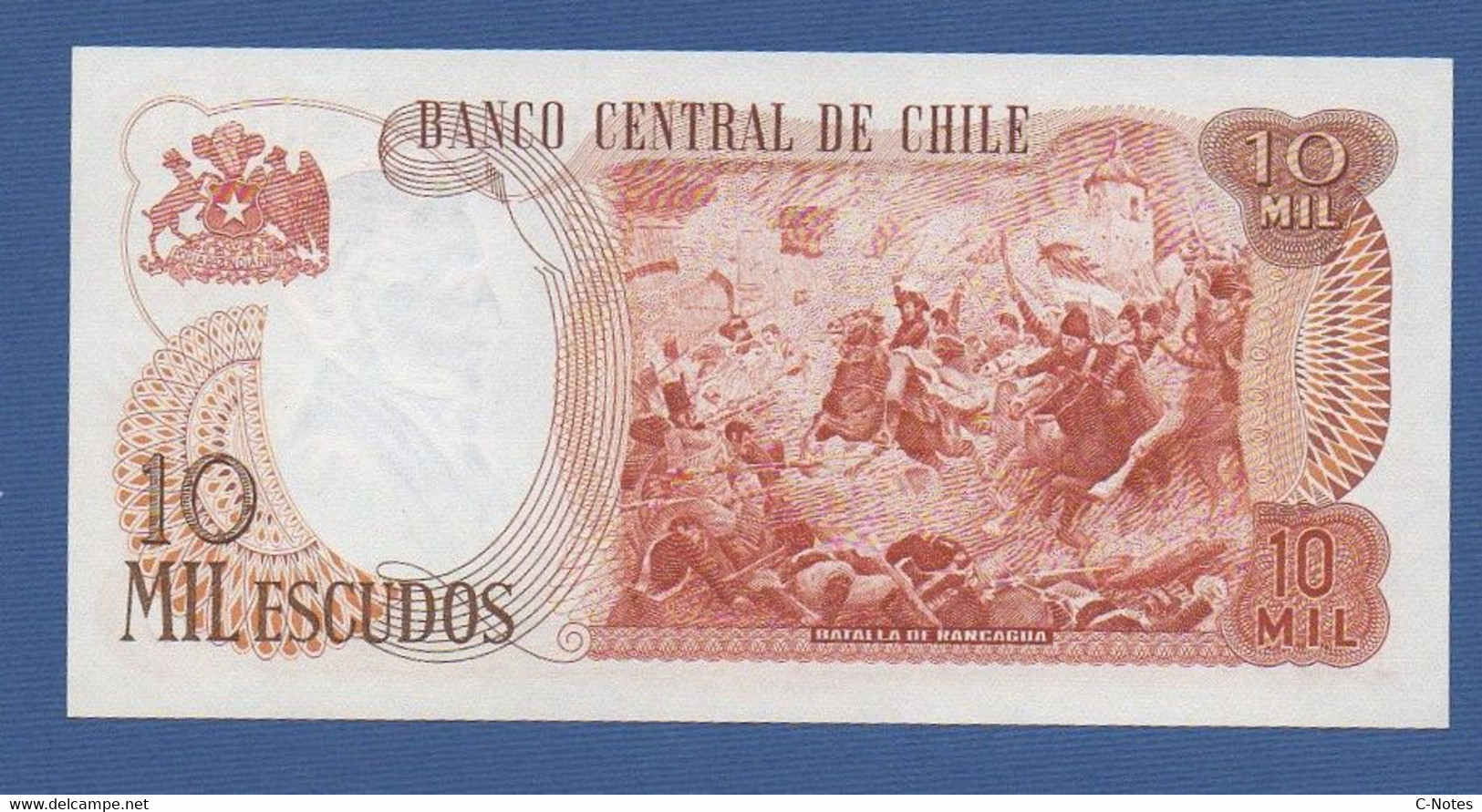 CHILE - P.148a1 – 10000 Escudos ND 1967-1975 UNC, Serie A6 1419318 - Chile