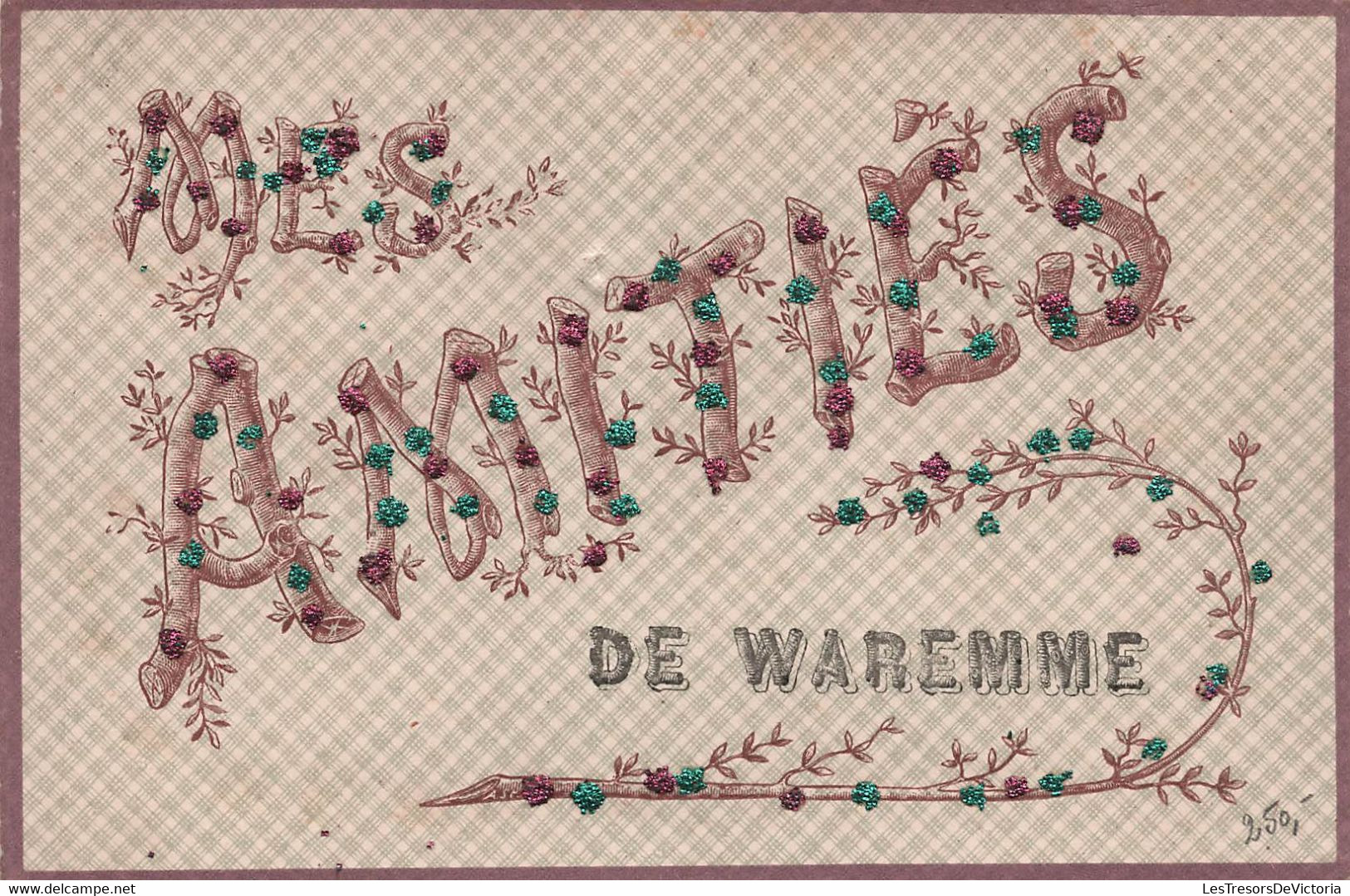 BELGIQUE - Waremme - Carte Fantaisie - Mes Amitiés De Waremme - Carte Postale Ancienne - - Waremme