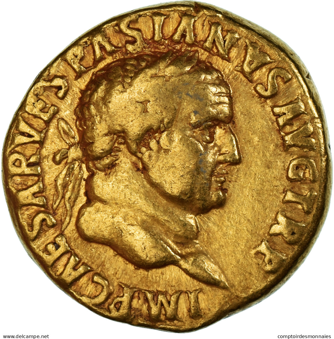 Monnaie, Vespasien, Aureus, 70-71, Lyon - Lugdunum, TTB, Or, RIC:II.1-1116 - Die Flavische Dynastie (69 / 96)