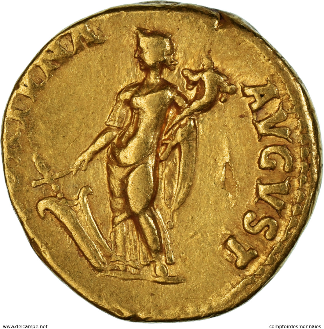 Monnaie, Vespasien, Aureus, 70-71, Lyon - Lugdunum, TTB, Or, RIC:II.1-1116 - La Dinastia Flavia (69 / 96)