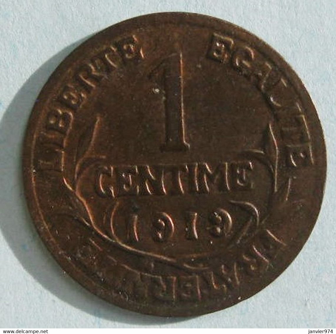 1 Centime Dupuis 1919 En Bronze , Gadoury 90. Superbe - 1 Centime