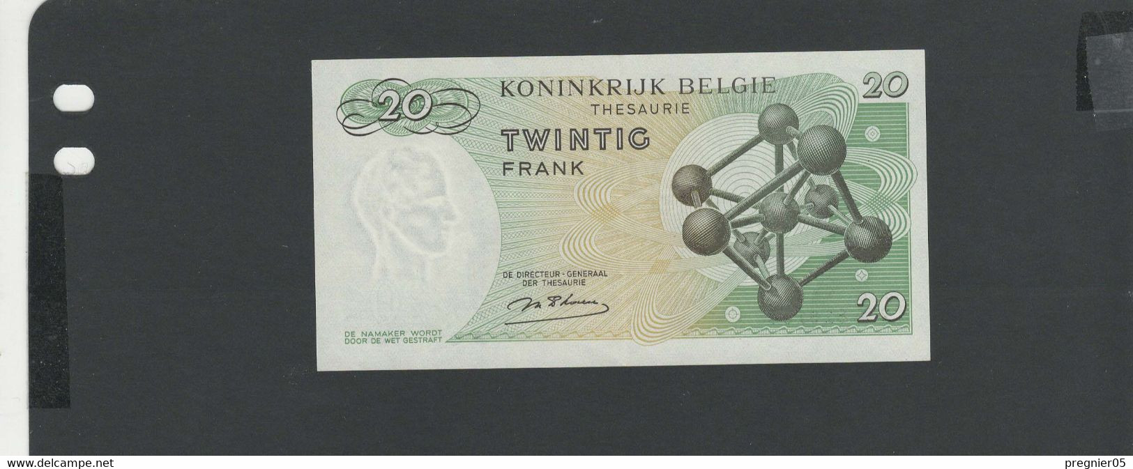 BELGIQUE - Billet 20 Francs 1964 SPL/AU Pick-138 § X - Other & Unclassified