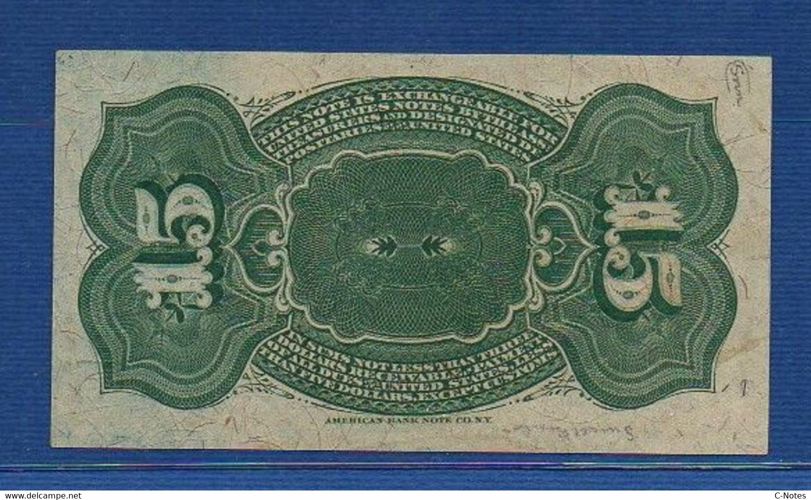 UNITED STATES OF AMERICA - P.116 – 15 Cents 1863 AUNC, No Serial Number - 1863 : 4° Issue