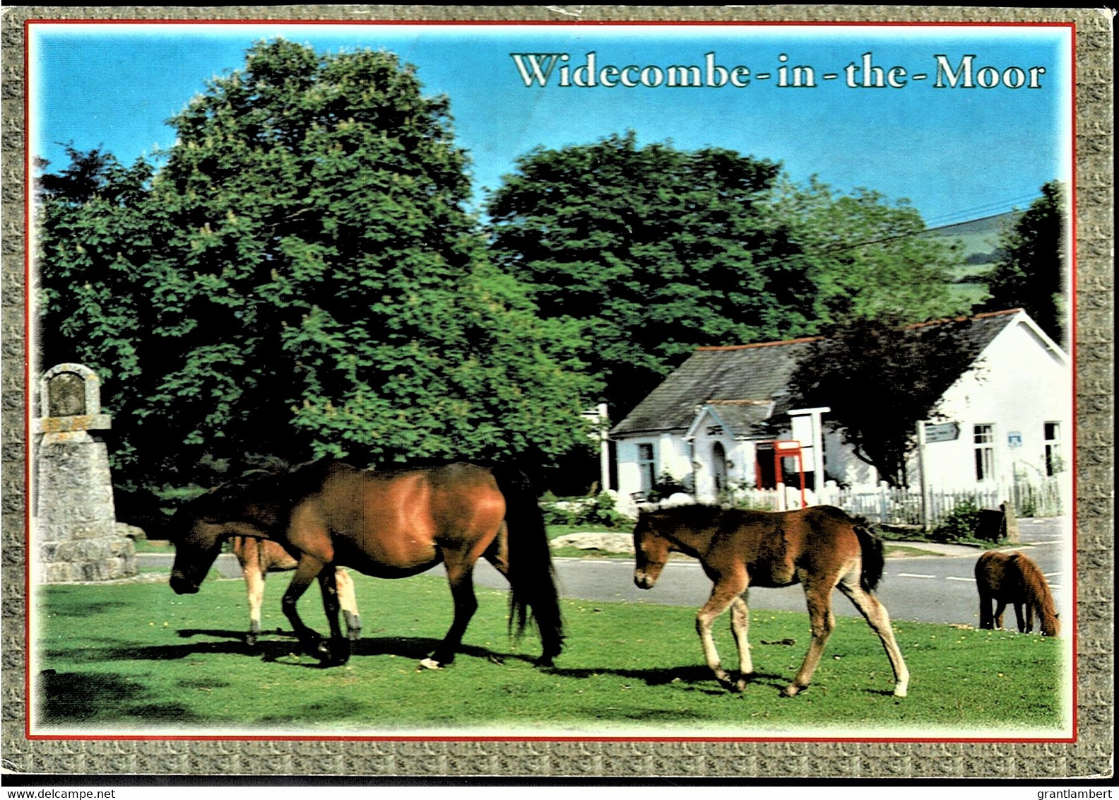 Widecombe-in-the-Moor, Dartmoor National Park, Devon - Posted 1999 To Australia With Stamp - Dartmoor