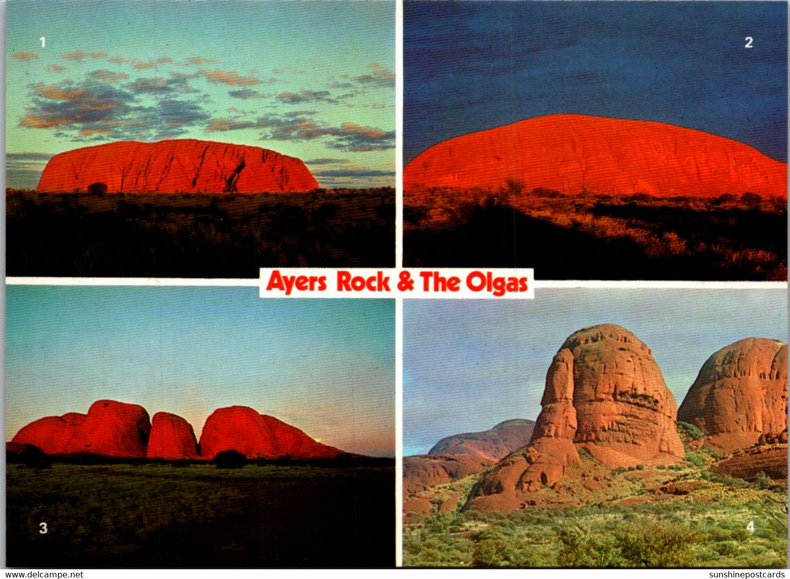 Australia Ayers Rock And The Olgas Multi View - Non Classés