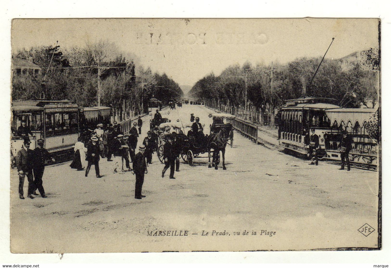 Cpa MARSEILLE Le Prado Vu De La Plage - Castellane, Prado, Menpenti, Rouet