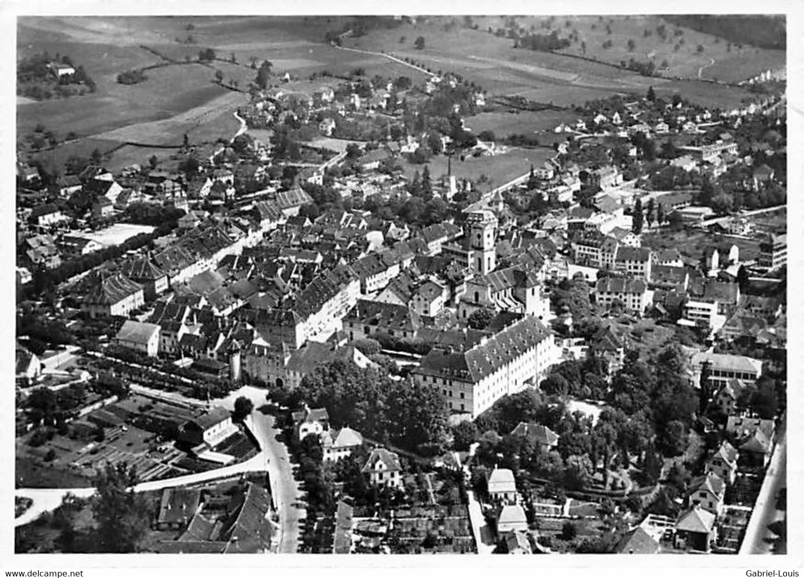 Delémont Vue Aérienne  (10 X 15 Cm) - Delémont