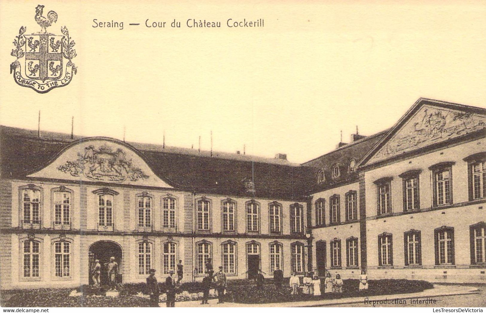 BELGIQUE - SERAING - COUR DU CHATEAU COCKRILL - JFH - Carte Postale Ancienne - Seraing