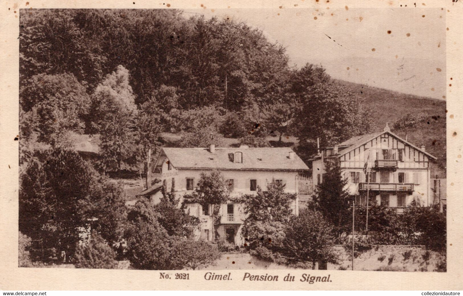 GIMEL - PENSION DU SIGNAL - CARTOLINA FP SPEDITA NEL 1922 - Gimel