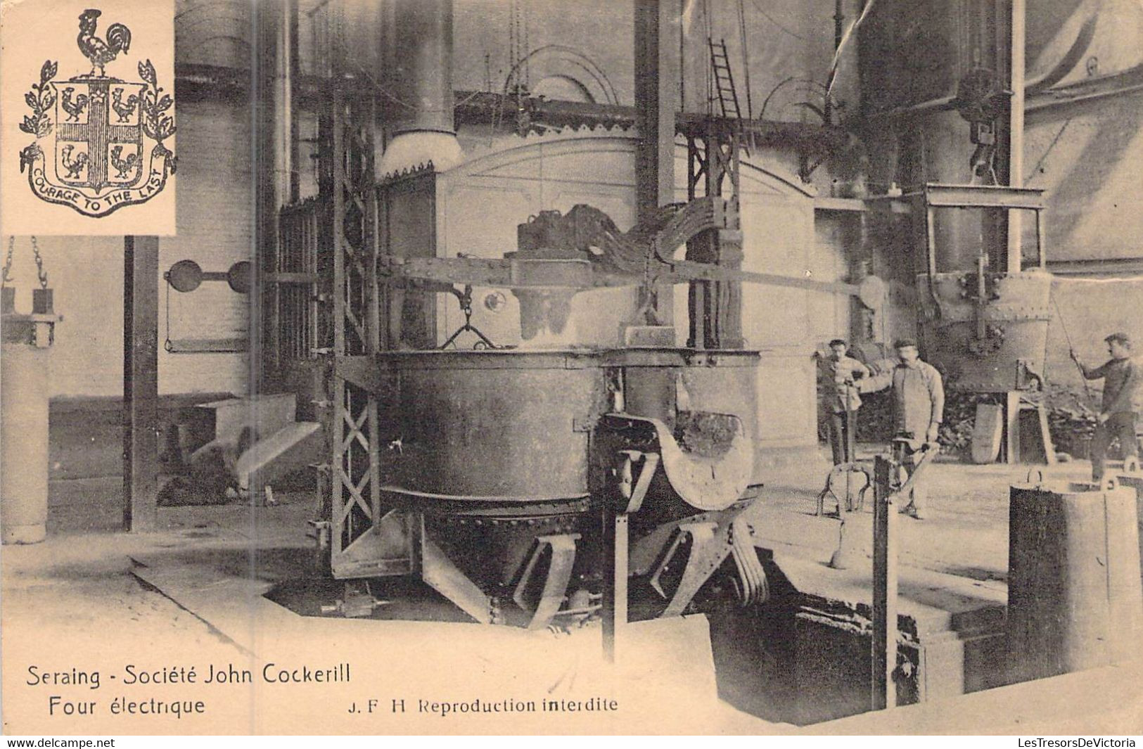 BELGIQUE - SERAING - SOCIETE JOHN COCKRILL - FOUR ELECTRIQUE - JFH - Carte Postale Ancienne - Seraing