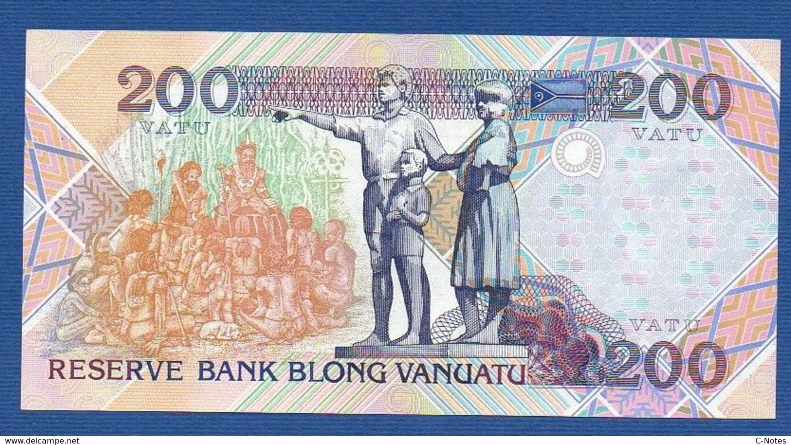 VANUATU - P. 9 – 200 VATU  ND (1995), UNC, Prefix AA 000124 - LOW SERIAL NUMBER - Commemorative Issue - Vanuatu