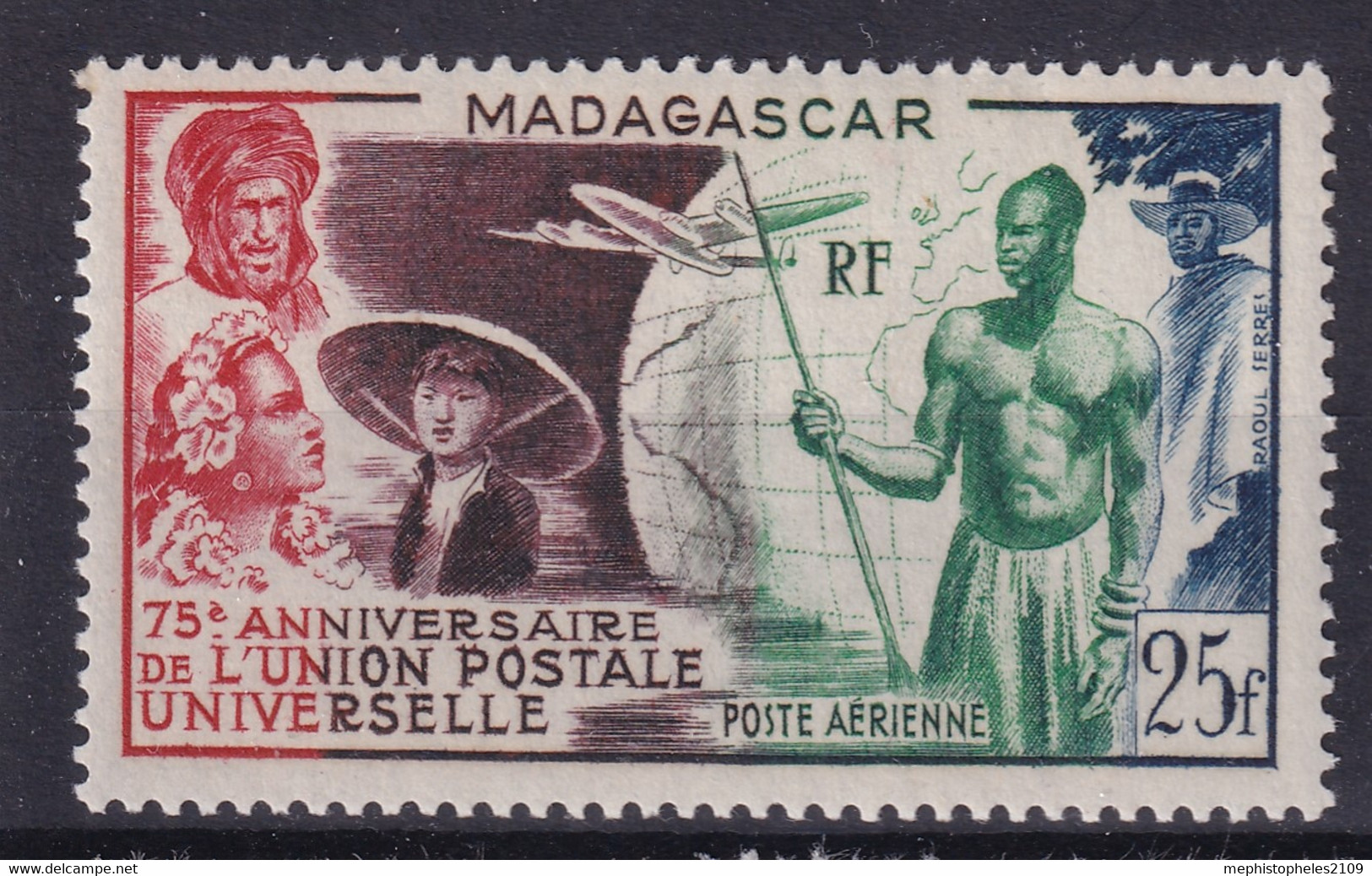 MADAGASCAR 1949 - MLH - YT PA72 - Neufs